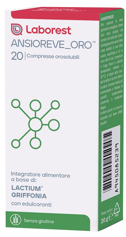ANSIOREVE ORO 20 COMPRESSE - farmascienza.it