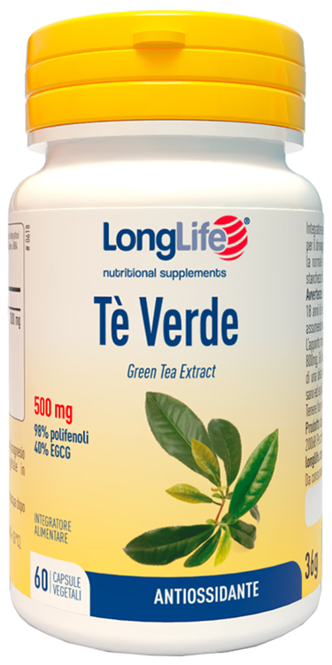 LONGLIFE TE' VERDE 500MG 60 CAPSULE - farmascienza.it