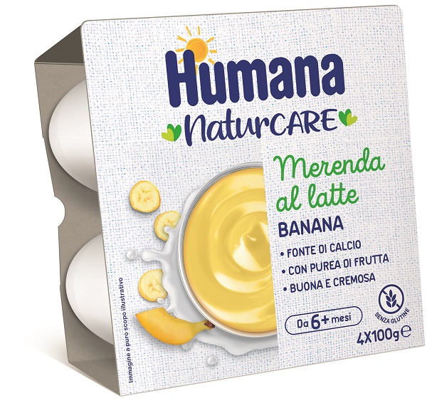 HUMANA MERENDA LATTE BANANA 4 PEZZI DA 100 G - farmascienza.it