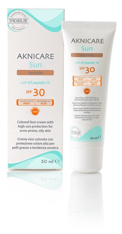 AKNICARE SUN TEINTEE SPF 30 50 ML - farmascienza.it