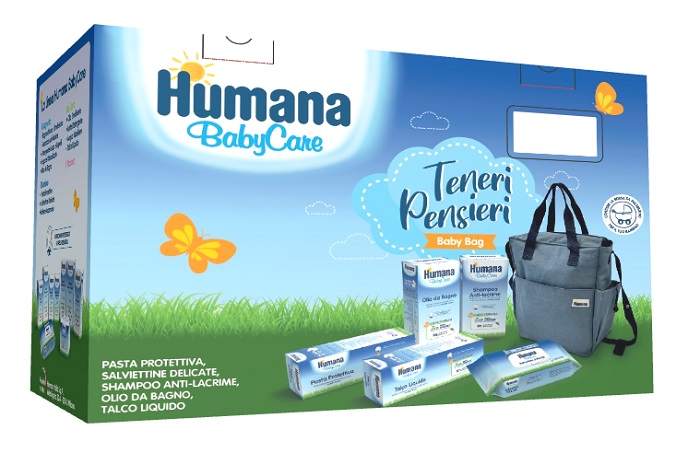 TENERI PENSIERI BABY BAG BABY CARE PASTA 100 ML + SALVIETTE 72 PEZZI + OLIO DA BAGNO 200 ML + SHAMPOO 200 ML + TALCO LIQUIDO 100 ML - farmascienza.it