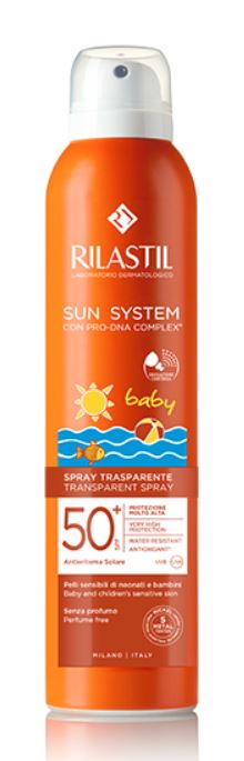 RILASTIL SUN SYSTEM BABY TRANSPARENT SPRAY SPF50+ 200 ML - farmascienza.it