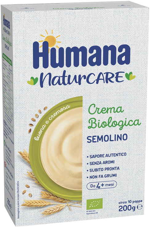 HUMANA CREMA BIOLOGICA SEMOLINO 200 G - farmascienza.it