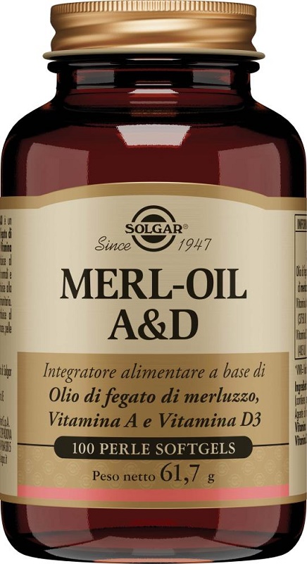 MERL OIL A&D 100 PERLE SOFTGEL - farmascienza.it