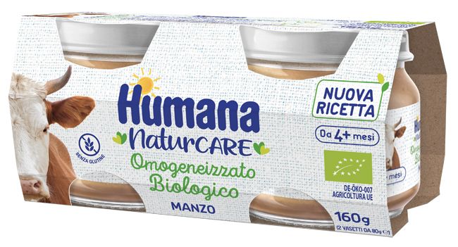 HUMANA OMOGENEIZZATO MANZO BIOLOGICO 2 PEZZI 80 G - farmascienza.it