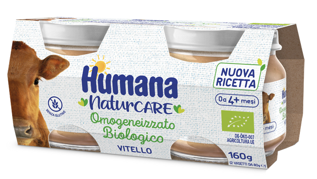 HUMANA OMOGENEIZZATO VITELLO BIOLOGICO 2 PEZZI 80 G - farmascienza.it
