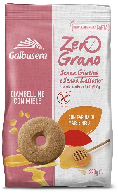 ZEROGRANO FROLLINI CIAMBELLINE MIELE 220 G - farmascienza.it
