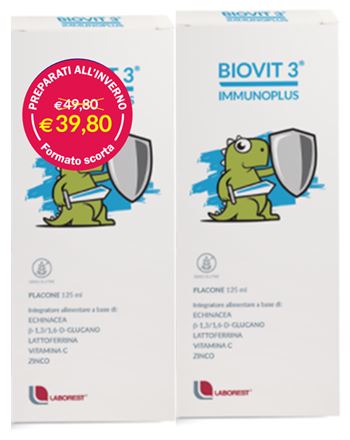 BIOVIT 3 IMMUNOPLUS MULTIPACK 125 ML X 2 - farmascienza.it