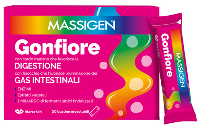 MASSIGEN GONFIORE 20 BUSTINE OROSOLUBILI - farmascienza.it