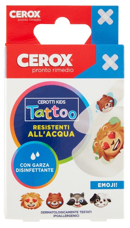 CEROX PLUS 3D CEROTTI TATTOO KIDS 20 PEZZI - farmascienza.it