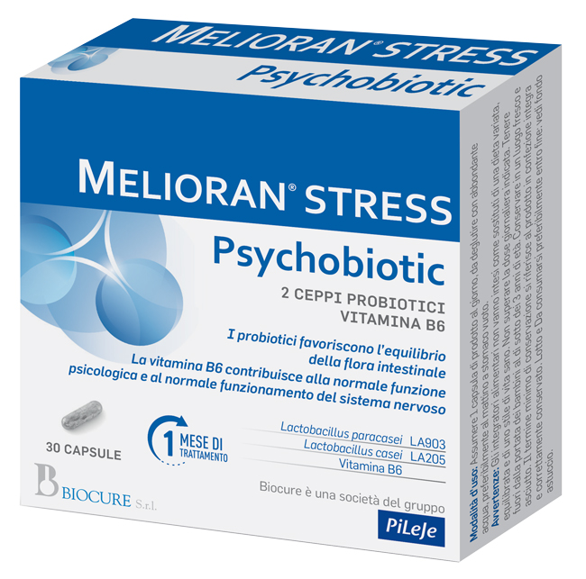 MELIORAN STRESS PSYCHOBIOTIC 30 CAPSULE - farmascienza.it