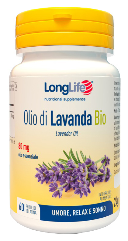 LONGLIFE OLIO DI LAVANDA BIO 60 PERLE DI GELATINA - farmascienza.it