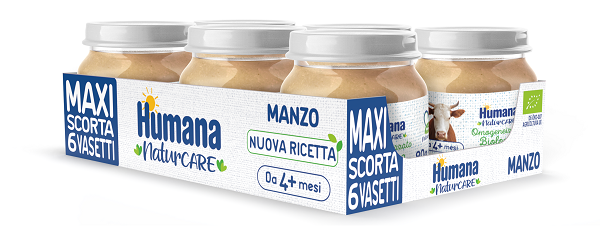 HUMANA OMOGENEIZZATO MANZO BIO 6 VASETTI DA 80 G - farmascienza.it