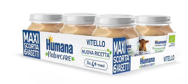 HUMANA OMOGENEIZZATO VITELLO BIO 6 VASETTI DA 80 G - farmascienza.it