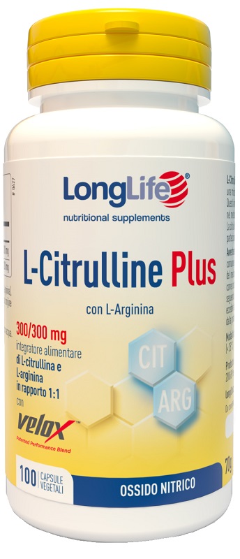 LONGLIFE L-CITRULLINE PLUS 100 CAPSULE VEGETALI - farmascienza.it