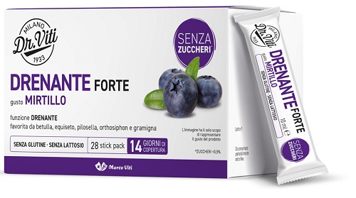 DR VITI DRENANTE FORTE MIRTILLO 28 STICK PACK SENZA ZUCCHERI - farmascienza.it