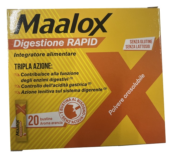 MAALOX DIGESTIONE RAPID 20 BUSTINE DA 2 G - farmascienza.it