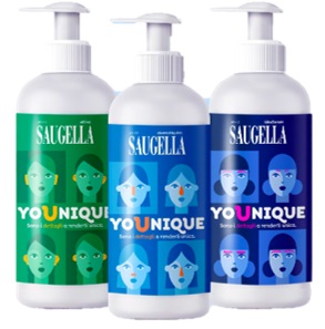 SAUGELLA YOUNIQUE BUNDLE 1 DERMOLIQUIDO 200 ML + 1 ATTIVA 200 ML + 1 IDRASERUM 200 ML - farmascienza.it