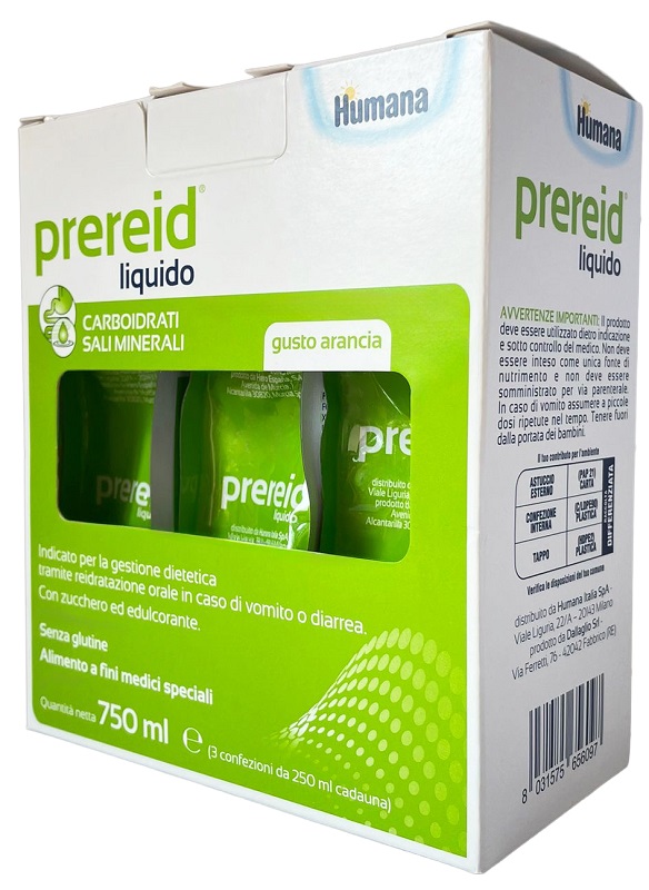 PREREID LIQUIDO 3 PEZZI DA 250 ML HUMANA - farmascienza.it