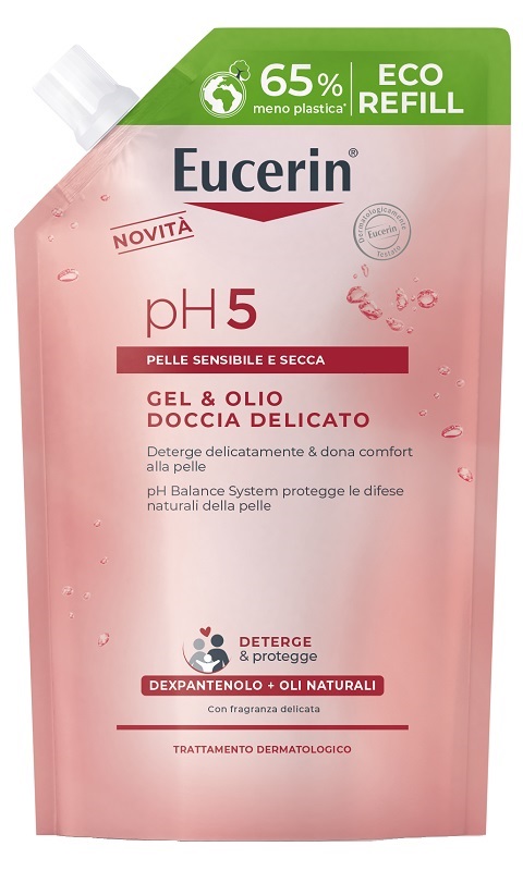 EUCERIN GEL & OLIO DOCCIA DELICATO 400 ML REFILL - farmascienza.it