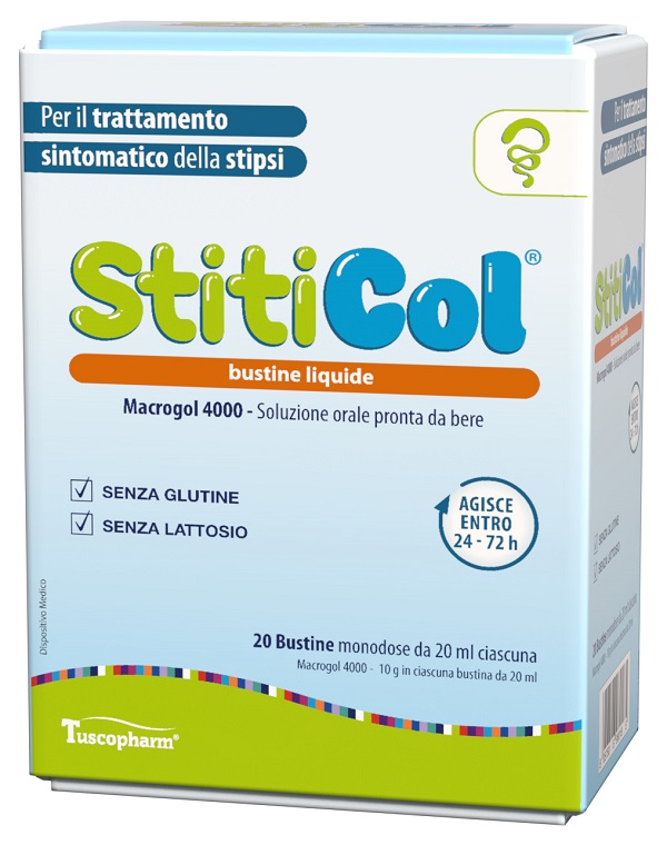 STITICOL 20 BUSTINE DA 20 ML SENZA GLUTINE SENZA LATTOSIO - farmascienza.it