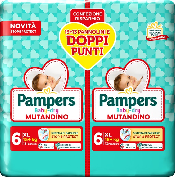 PAMPERS BABY DRY PANNOLINO MUTANDINA EXTRA LARGE DUO 26 PEZZI - farmascienza.it
