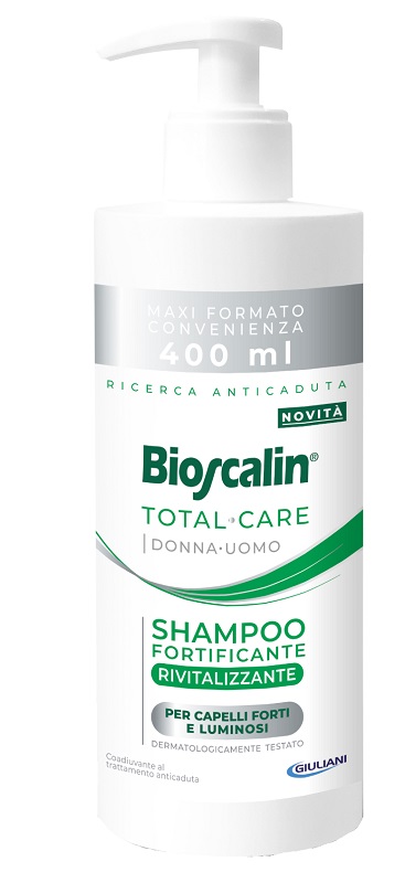 BIOSCALIN TOTAL CARE SHAMPOO FORTIFICANTE RIVITALIZZANTE 400 ML - farmascienza.it