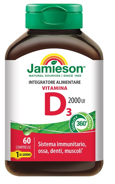 JAMIESON VITAMINA D3 2000UI 60 COMPRESSE - farmascienza.it