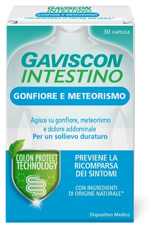 GAVISCON INTESTINO GONFIORE E METEORISMO 30 CAPSULE - farmascienza.it