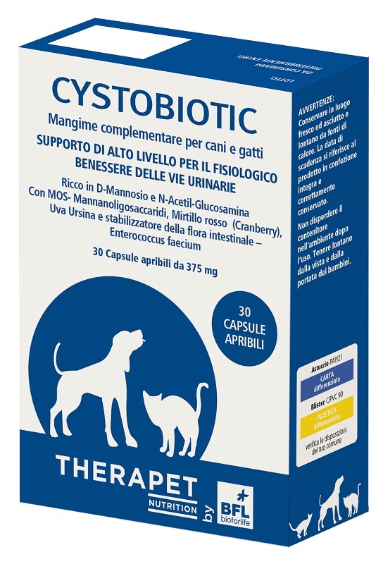 CYSTOBIOTIC THERAPET 30 CAPSULE - farmascienza.it