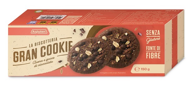 AGLUTEN GRAN COOKIE AVENA GOCCE DI CIOCCOLATO 150 G - farmascienza.it