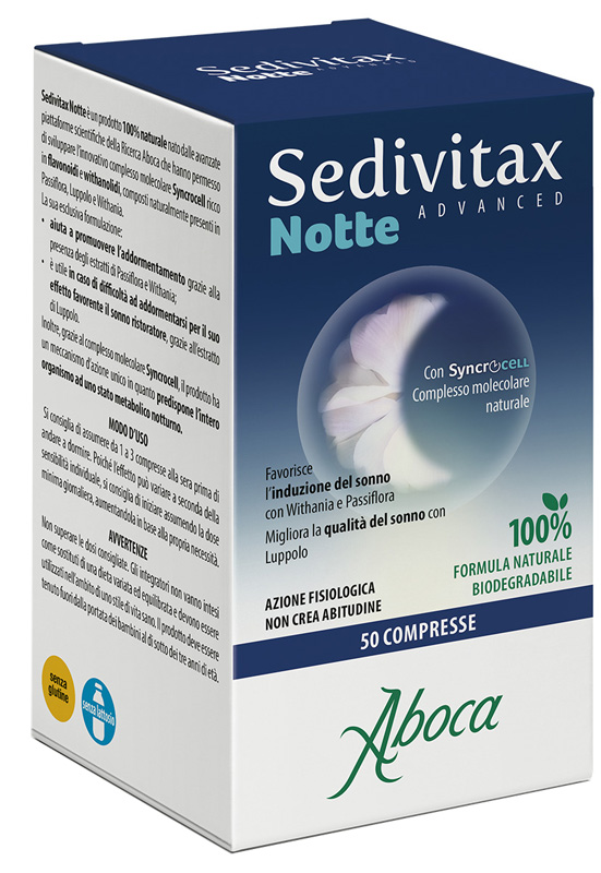 SEDIVITAX NOTTE ADVANCED 50 COMPRESSE - farmascienza.it