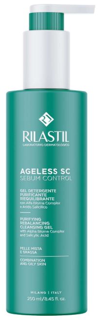 RILASTIL AGELESS SC SEBUM CONTROL GEL DETERGENTE PURIFICANTE RIEQUILIBRANTE 250 ML - farmascienza.it