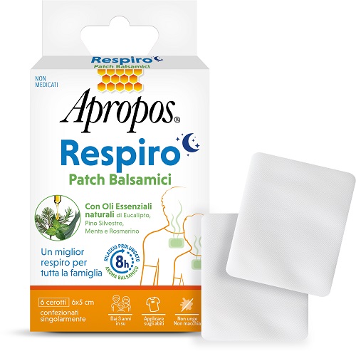 APROPOS RESPIRO PATCH BALSAMICI 6 PEZZI - farmascienza.it