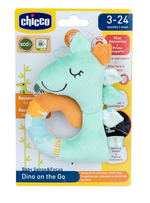 CHICCO GIOCO BABY SENSE&FOCUS TRILLINO SOFT DINOSAURO ECO+ - farmascienza.it