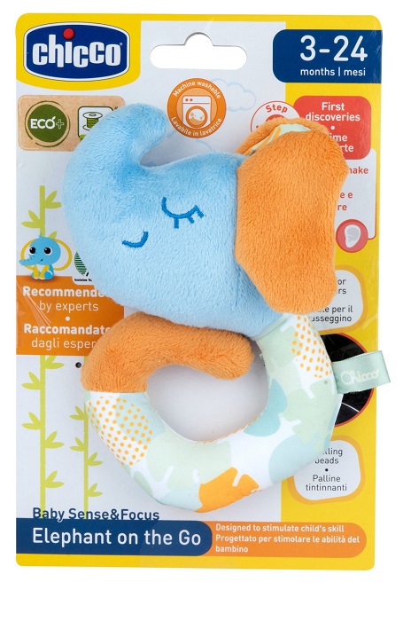 CHICCO GIOCO BABY SENSE&FOCUS TRILLINO SOFT ELEFANTE ECO+ - farmascienza.it