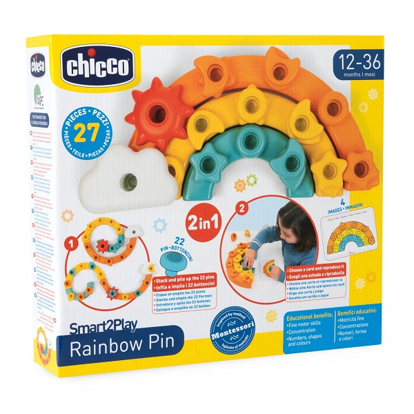 CHICCO GIOCO SMART2PLAY ARCOBALENO 2IN1 - farmascienza.it