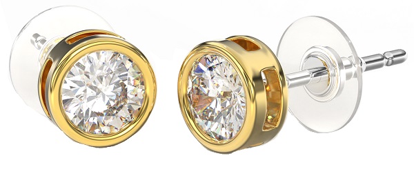 BJT383 ORECCHINO QUEEN ISABEL 6MM GOLD PLATED - farmascienza.it