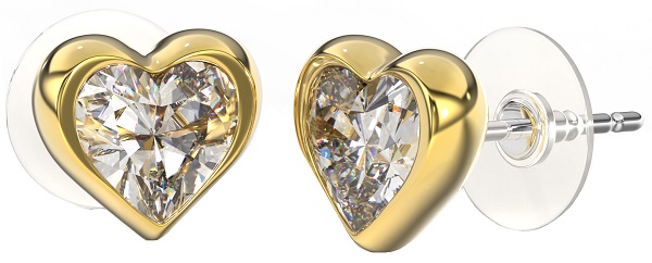 BJT389 ORECCHINO QUEEN ELEANOR 6MM GOLD PLATED - farmascienza.it