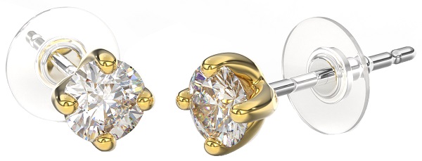 BJT391 ORECCHINO QUEEN CATHERINE 4MM GOLD PLATED - farmascienza.it