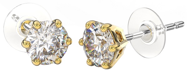 BJT395 ORECCHINO QUEEN CHARLOTTE 6MM GOLD PLATED - farmascienza.it