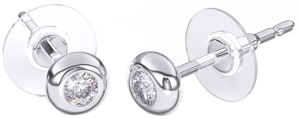 BJT397 ORECCHINO QUEEN RANIA 4MM STAINLESS STEEL - farmascienza.it