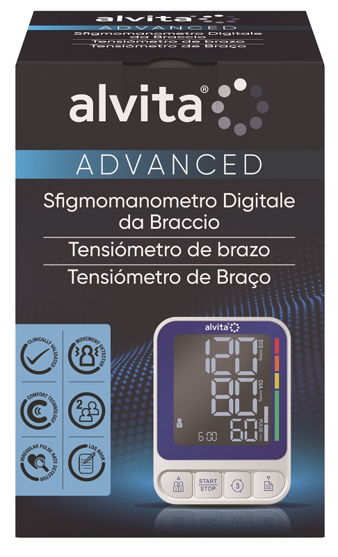 SFIGMOMANOMETRO DIGITALE DA BRACCIO ALVITA ADVANCED - farmascienza.it