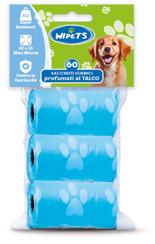 WIPETS EASY SACCHETTI IGIENICI PER ANIMALI 60 PEZZI - farmascienza.it