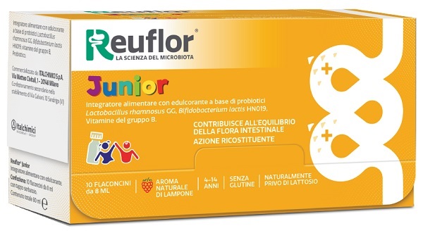 REUFLOR JUNIOR 10 FLACONCINI 8 ML - farmascienza.it