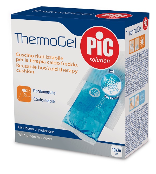 CUSCINO THERMOGEL 10X26 CM TERAPIA CALDO FREDDO CON FODERA ITC - farmascienza.it