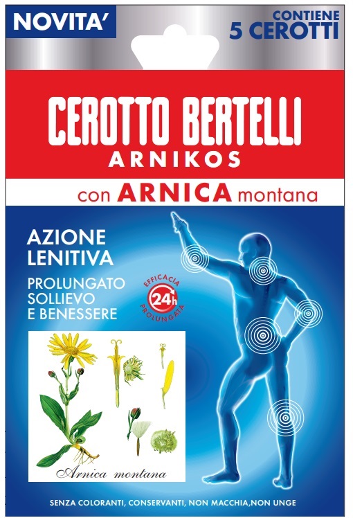 BERTELLI CEROTTO ARNIKOS CON ARNICA MONTANA 5 PEZZI - farmascienza.it