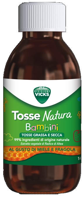 VICKS TOSSE NATURA BAMBINI TOSSE GRASSA E SECCA GUSTO MIELE E FRAGOLA 140 ML - farmascienza.it