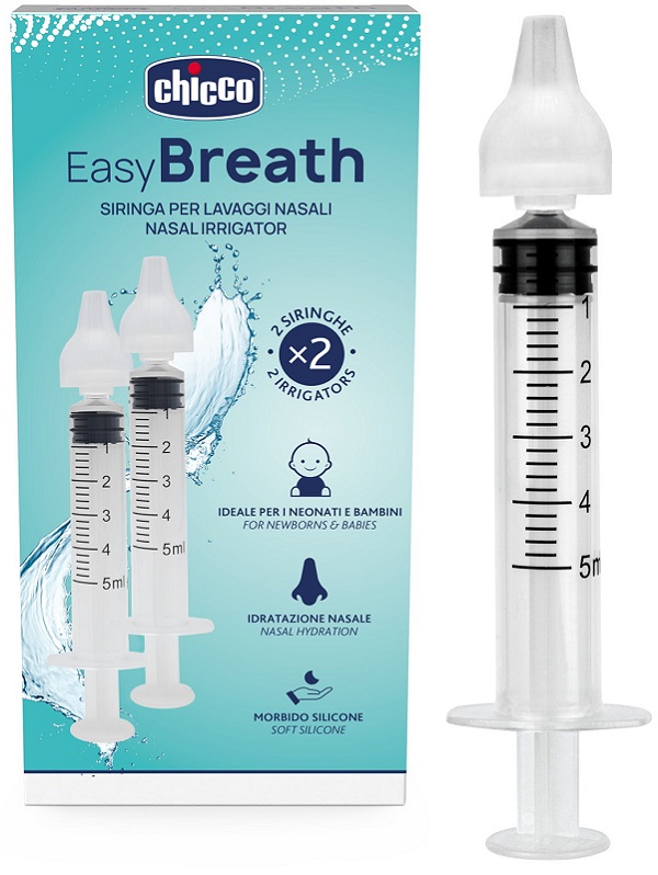 SIRINGA NASALE LAVAGGI EASY BREATH CHICCO 2 PEZZI - farmascienza.it