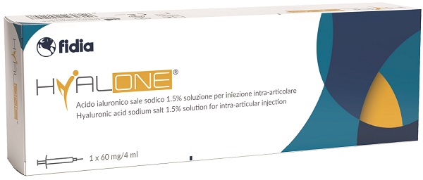 SIRINGA INTRA-ARTICOLARE HYALONE ACIDO IALURONICO 1,5% 60 MG 4 ML 1 PEZZO - farmascienza.it